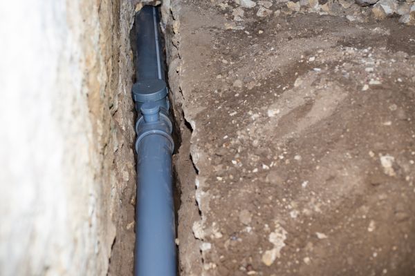 Drain Line Installation in Rockford